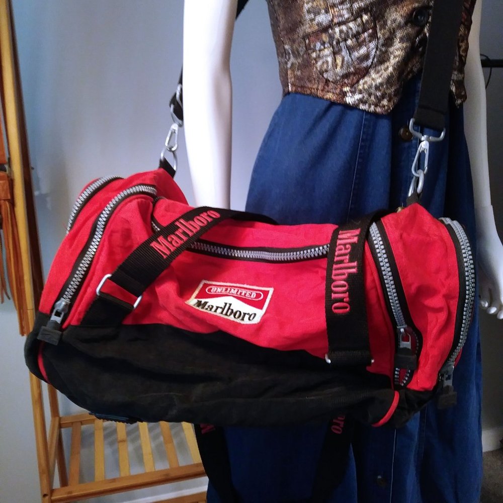 Duffle Bag 80s Sportswear Goth Grunge Yoga Carryon School Boxing Vacation Travel